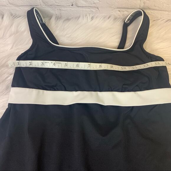 Lands’ End Dresskini Long Dress Swimsuit Size 6 N0269 - Picture 3 of 6